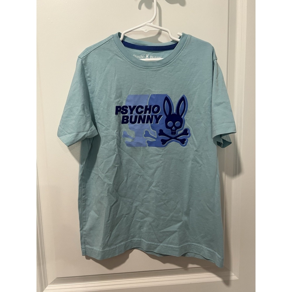 Psycho Bunny Kona Kids Graphic Tee Blue Size‎ Medium 10-12